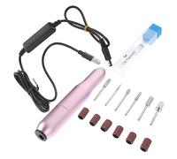 GALPADA Electric Nail Drill Machine Usb Powered Rose Gold Metal Portable Nail File Grinder 20000 Professional Manicure Tool Corn Burr Bit for Salon and Home Use Random Color
