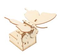 GALPADA Electric Simulated Butterflies Toy for Kids, Interactive Wooden Butterfly Assembly Educational Stem Craft for 3rd Grade Classroom Science Experiments, 1 Set