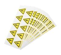 GALPADA Electrical Warning Sticker for Indoor and Outdoor Power Distribution Cabinets 200pcs Yellow Triangle Caution Symbol Self Adhesive Paper Label Printing Waterproof