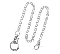 GALPADA Electroplated Metal Pocket Watch Chain for Clothes Decoration Silver Chain for Jeans Wallets Dress Accessories with Elegant Craftsmanship