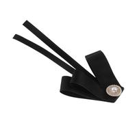 GALPADA Elegant Black Bow Brooch Pin Easy to Clip Lightweight for Women Ribbon and Iron Material for Special Days like Christmas and New Year, Refined Suit Lapel Pin