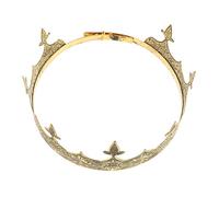 GALPADA Elegant King Crown for Birthday Celebration European Court Style Cosplay Prop Unique Design for Themed Parties Stage Shows Alloy Craftsmanship for Men Highlight Your Nobility
