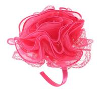 GALPADA Elegant Lace Large Flower Headband for Women with Bouquet Wedding Bridal Design, Comfortable Metal Floral Headband for Evening Dress and Formal Dress Occasions