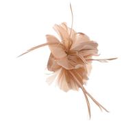 GALPADA Elegant Plume and Flax Hair Clip Easy to Put for Women with Unique Design One Size Fits Stylish Hair Jewelry for Graduation Time and Evening Party