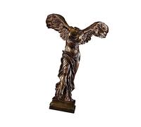 GALPADA Elegant Resin Victory Goddess Sculpture Ornament Handmade Desktop Decoration for Home Office with Delicate Texture and Modern Art Craft Design