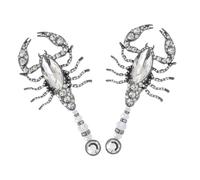 GALPADA Elegant Rhinestone Scorpion Dangle Earrings for Women Bling Statement Jewelry Unique Drop Design for Birthdays Anniversaries and Special Occasions
