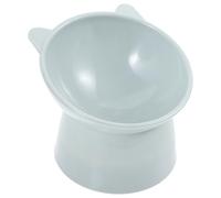 GALPADA Elevated Cat Raised Food Bowl Large Capacity Plastic Pet Feeder Easy to Clean Ergonomic Tilted Design Suitable for Cats and Dogs