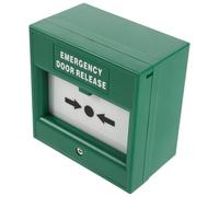 GALPADA Emergency Exit Button with Enhanced Manual Control and Rapid Emergency Activation, Green Plastic Fire Door Release Switch for Home and Public Facilities, Compliant with Fire Safety