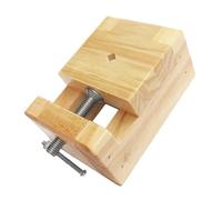 GALPADA Engraved Seal Tool Wood Carving Vise Clamp with Wooden and Metal Construction Khaki Colour Easy to Control Organizer for Suitable for Creative Handicraft Sculptures and Handy Craft