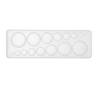 GALPADA Epoxy Silicone Mold 5.24X1.77X0.51In Circle Resin Mould for DIY Multi Round Time Pendant Craft Art Model Board Home Use Easy Demold Reusable