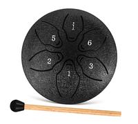 GALPADA Ethereal Tongue Drum Note Rain Chime Drum Portable Metal Wood Percussion Instrument with Bag and Mallets for Outdoor Music and Meditation