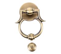 GALPADA European Style Zinc Alloy Door Knocker for Front Door Vintage Round Design Easy Grip and Installation Durable Decorative Replacement for Elegant Entrance Enhancement