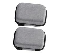 GALPADA EVA Waterproof Portable Cable Bag for Earphones USB Cables - Electronics Accessories Storage Pouch Organizer for Business Trip and Vacation - Grey 2Pcs