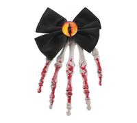 GALPADA Exaggerated Gothic Skeleton Hand Hair Clip with Single Sturdy and Cloth Halloween Hair Claw Clip for Women Bold Spooky Accessory for Costume Parties and Dark Fashion