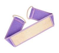 GALPADA Exfoliating Body Scrub Towel with Loofah and Nylon Rope, Purple Bath Back Scrubber for Shower, Soothing Fatigue and Relaxing Massage, Stylish and Beautiful Design for Daily Bathing