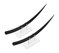 GALPADA Eyelash for Training with 2pcs Look Natural Large Model Displays Lashes Bc Curl Plastic Eyelash Demonstration Tool and with Multiple Curvature Options Beauty Schools Salon