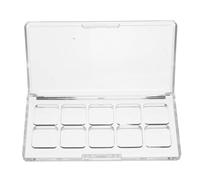 GALPADA Eyeshadow Palette and Creativity with 10 Divided Compartments, Refillable Lipstick Sample Container Featuring Secure Sealing for Travel Use Makeup Storage