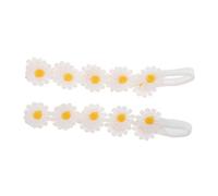 GALPADA Fabric Sunflower and Daisy Headbands Boho Style 2pcs Elastic Floral Hairbands Delicate and Lifelike Design for Women and Girls Suitable for Vacations and Indoor Use