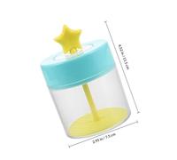 GALPADA Face Wash Foam Maker Soap Foamer Bottle with Automatic Rebound Pump, Blue Star Plastic Foaming Dispenser for Shampoo and Shower Gel, Suitable for Facial and Body Skincare Cleansers