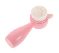 GALPADA Facial Scrub Brush 2-Sided Face Cleaning Brush with Ergonomic Abs Handle and Soft Fiber Bristles in Pink for Travel and Daily Skincare