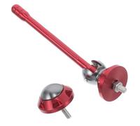 GALPADA Fake Antenna Motorcycle Plate Decor in Red Aluminium Alloy with Unique Design, Enhances Appearance and Offers Wide Compatibility for Scooter and Motorcycle DIY Enthusiasts