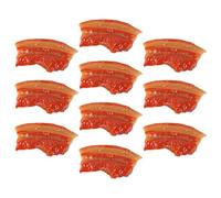 GALPADA Fake Meat Food Model 10Pcs Realistic Pork Belly Prop for Film and Television Decoration in Supermarkets and Kindergartens