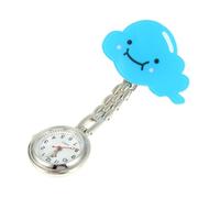 GALPADA Fashion Quartz Pocket Watch Clip Design Hands and Cute Pattern for Students and Healthcare Professionals Friends