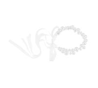 GALPADA Faux Bridal Headband Elegant Hair Accessory for Weddings Handmade Beads Versatile for Special Events for Brides and Girls