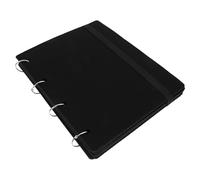 GALPADA Felt Shoe Buckle Display Book Organizer for Shoe Charms with 6 Pages Each Holding 30 Buckles Black Storage and Display Case for Commercial Use