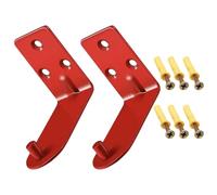 GALPADA Fire Extinguisher Mount Brackets Metal Wall Hooks for 20 Lb Extinguishers 2 Sets with Angled Hole Mounting System Accessible and Organised for Residential or Office Use