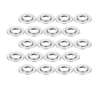GALPADA Fire Sprinkler with Dual Layer Dome Plate Design Stainless Steel 30pcs Escutcheon Cover Plate Sl nd Thin Profile for Fire Sprinkler Pipes and Heads for Museums and Libraries