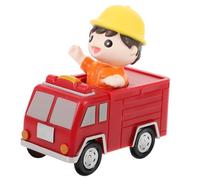 GALPADA Fire Truck and Boy Cake Decor Creative Birthday Party Ornament Desktop Decoration for Festival and Celebration