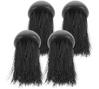 GALPADA Fireplace Cleaning Brush Set 4Pcs, Handheld Heavy-Duty Ash Removal Tool, Designed for Hearths and Outdoor Campfire Maintenance