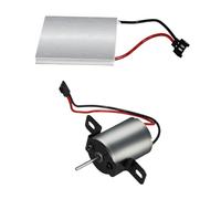 GALPADA Fireplace Fan Motor Accessories Set Alloy Stove Fan Generator Sheet Stable Metal Construction Use