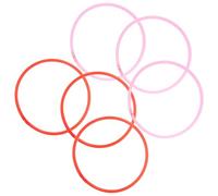 GALPADA Fish Feeding Rings 6Pcs Floating Plant Circles Made of Sturdy Plastic for Aquarium Duckweed Isolation and Fish Tank Decoration 16Cm Mixed Colours