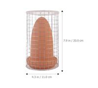 GALPADA Fish Spawning Cone Pottery Barrel with Isolation Net for Angelfish Shrimp Breeding Smooth Surface Hatchery Tank Decoration for Fish Rest and Reproduction