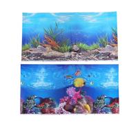 GALPADA Fish Tank Background Sticker Easy to Attach Thick Film Paper Material Double-sided Adhesive 3d Wallpaper with, and Create a Beautiful Display for Aquarium Fish Tank Decoration