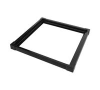GALPADA Fish Tank Edge Trim with Double Track Sliding Seal Strip 40x40mm Black Aquarium Corner Protector for 5-6mm Glass Tanks Aquarium Safety Edge Guard