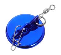 GALPADA Fishing Clip Deeper Diver Disc Connector, Adjustable Angle 8-shaped Swivel Wire Connector, Stainless Steel and Plastic, Blue, Reduces Water Resistance for Deep Sea Angling and Sea