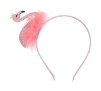 GALPADA Flamingo Headband Glitter for Boys and Girls Hawaii Party Stage Performance Cute Little Girls Hair Bands Elastic Non-slip Hair Accessories Beach