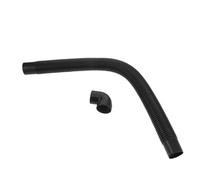 GALPADA Flexible Plastic Car Vent Accessories with 90° Elbow Connector, Sturdy Air Conditioning Vent Tube for Automotive HVAC Systems and DIY Ventilation Parts, Black Car Duct Hose