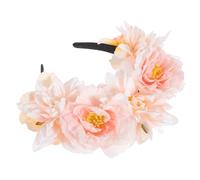 GALPADA Floral Headband Vintage Peony Crown Single Piece Flower Hair Accessory for Women’S Dress Up Outdoor Events