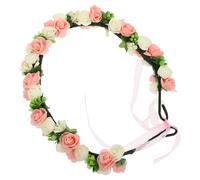 GALPADA Flower Headband for Bride Floral Hairpiece for Weddings Tea Parties and Special Occasions Elegant Fake Flower Design for Bridesmaids