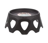 GALPADA Flower Pot Stand Low Profile Hollow Out Rack for Indoor Balcony Plant Display Deep Coffee Colour Sturdy Storage Holder