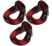 GALPADA Flute Replacement Mouthpiece Set for Professional and Beginner Flute Players Brown Resin Material No Burrs for Wind Instrument Accessories