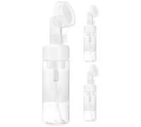 GALPADA Foaming Bottle Dispenser with Brush Head 150Ml Mousse Pump Portable Travel Soap Dispenser for Facial Cleanser and Body Wash