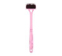 GALPADA Foldable Back Massager Scratcher with Elastic Cushion and Antislip Grip, Plastic Ergonomic Shape for Back Cleaning and Bathroom Use, Long Reach Folding Handle, Unisex Pink Massage