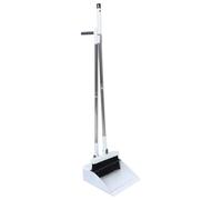 GALPADA Foldable Dustpan and Brush Set with Comb Teeth with 36.7 Inch Handled Stainless Steel and Pp Construction , 180 Degree Rotating Sweeping Brush for Quick and Efficient Cleaning