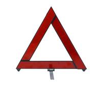 GALPADA Foldable Reflective Red Triangle Warning Hazard Safety Sign for Car Emergency Road Use with Specular Material 30x30cm, Conspicuous the Dark