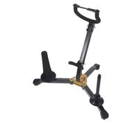 GALPADA Foldable Saxophone Rack with Adjustable Alto and Tenor Holders, Dual Flute Clarinet Supports, Designed for Stable Floor and Table Placement during Performances and Travel